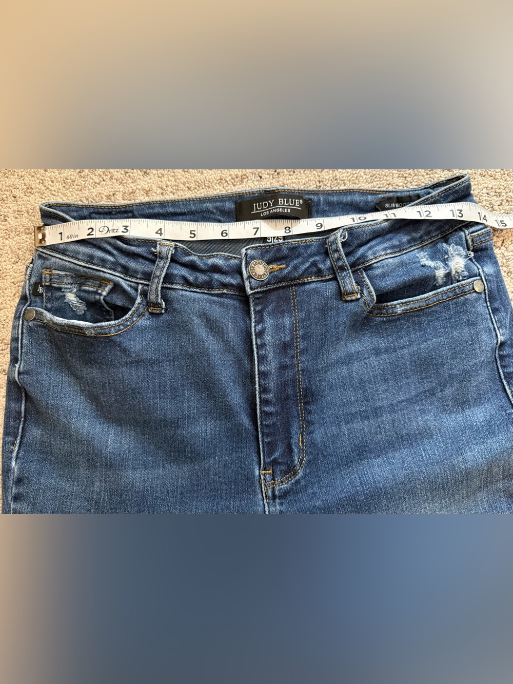 Judy Blue Slim Bootcut Jeans Sz 9/29 - Picture 7 of 10